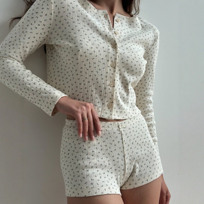 Jacquard Knitted Comfortable Pajamas - Image 3