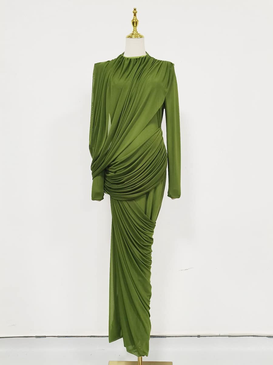 Elegant Tight Waist Slim Dress - Image 4
