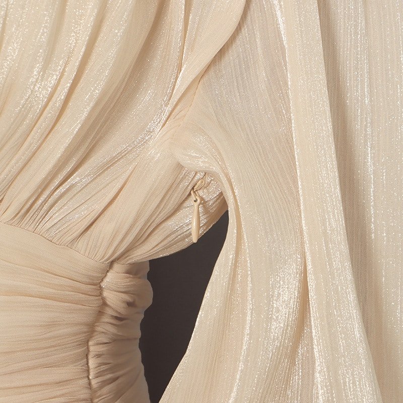 Spring Elegant Lantern Maxi Dress - Image 11