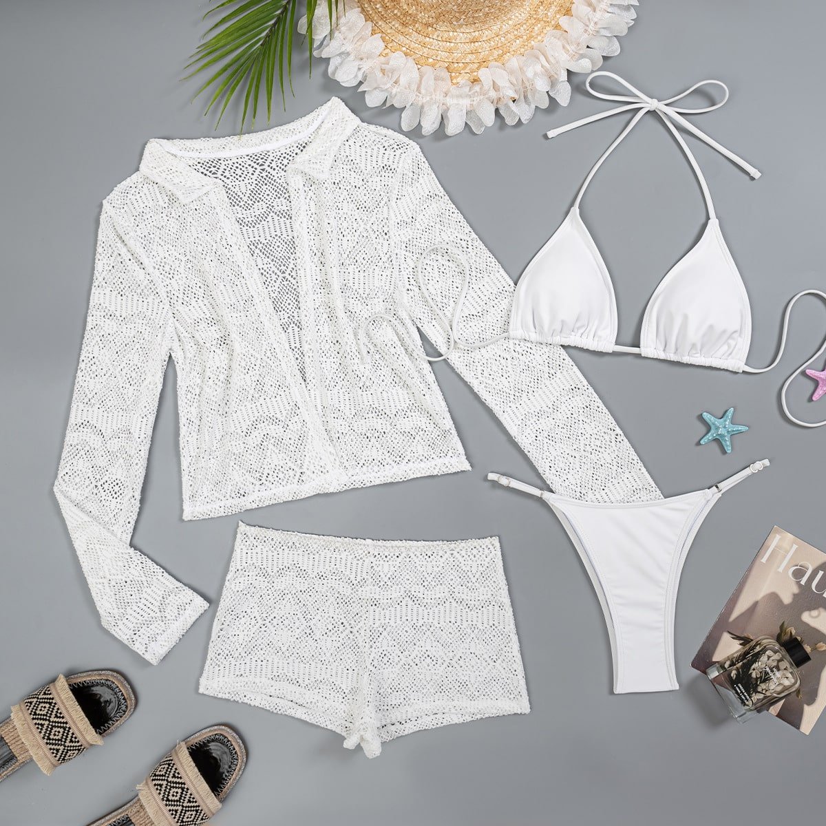 Four Piece Swimsuit Bikini - Image 6