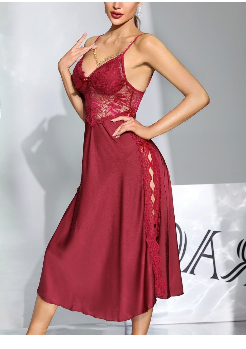 Enchanting High Slit Nightdress - Image 9