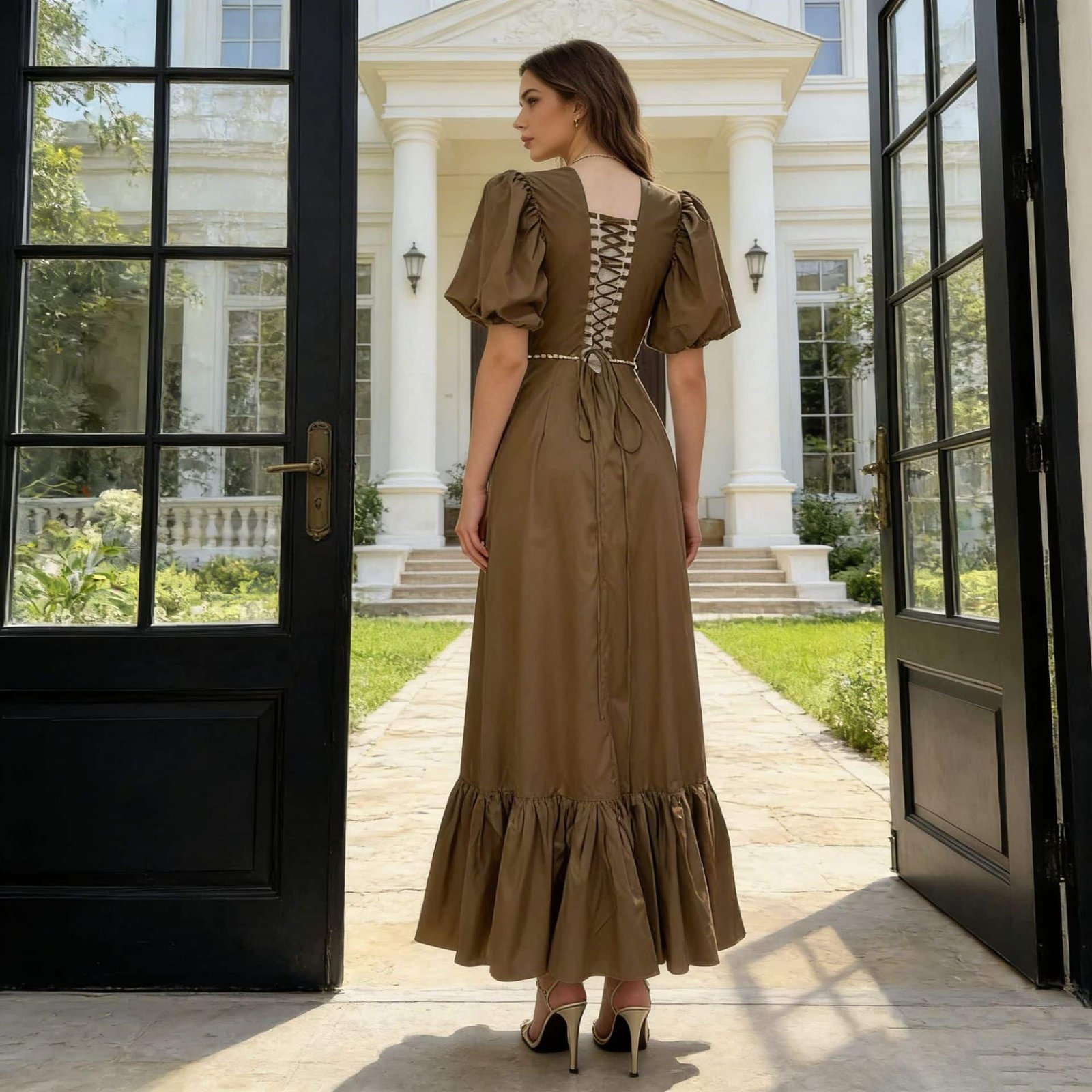 Summer Slim Fit Belt Fashionable Dress - Image 3