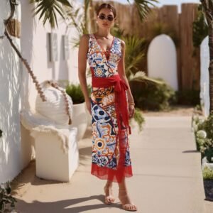 One Piece Swimsuit Skirt