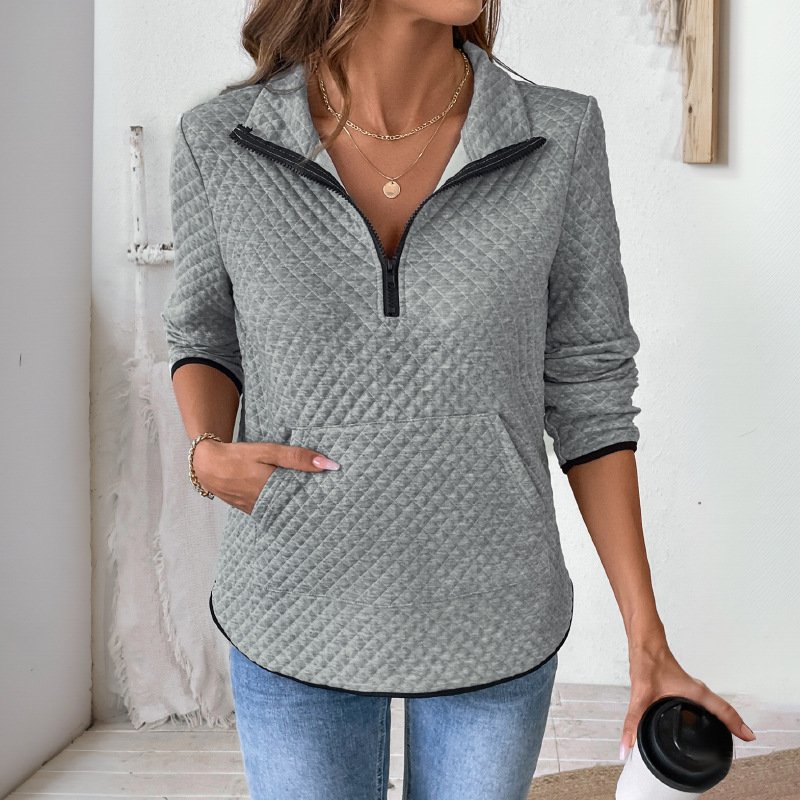 Diamond Lattice Fabric Hoodie