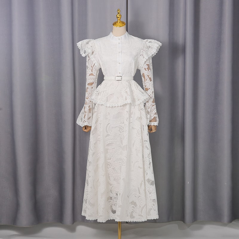 French Cutout Elegant Dress - Image 7