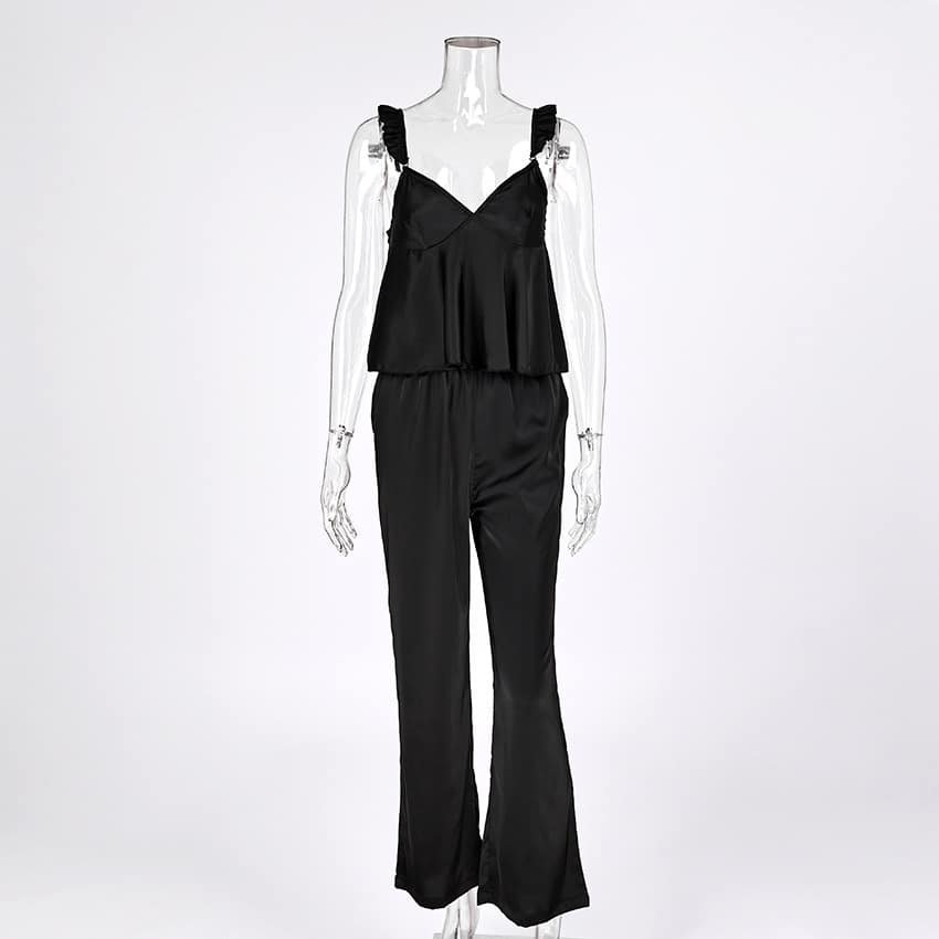 Satin Vest Pajamas Set - Image 5