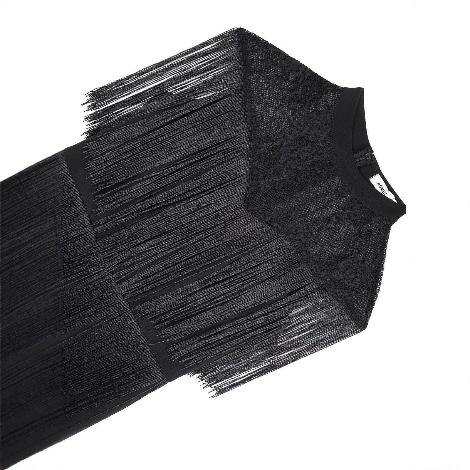 Voile Hem Evening Dress - Image 4