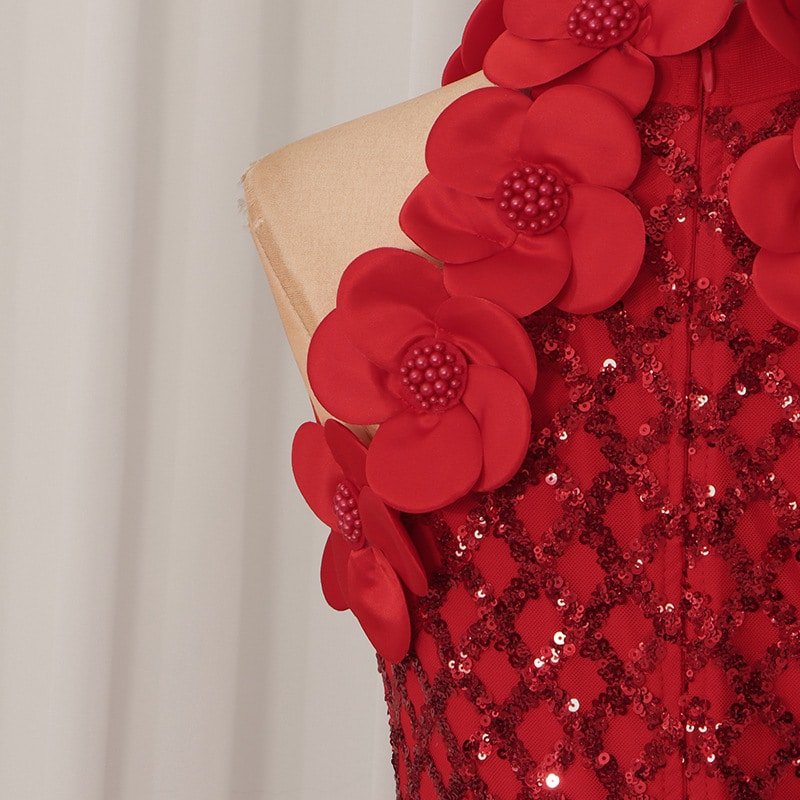 Summer Floral Slim Slimming Sheath Dress - Image 8