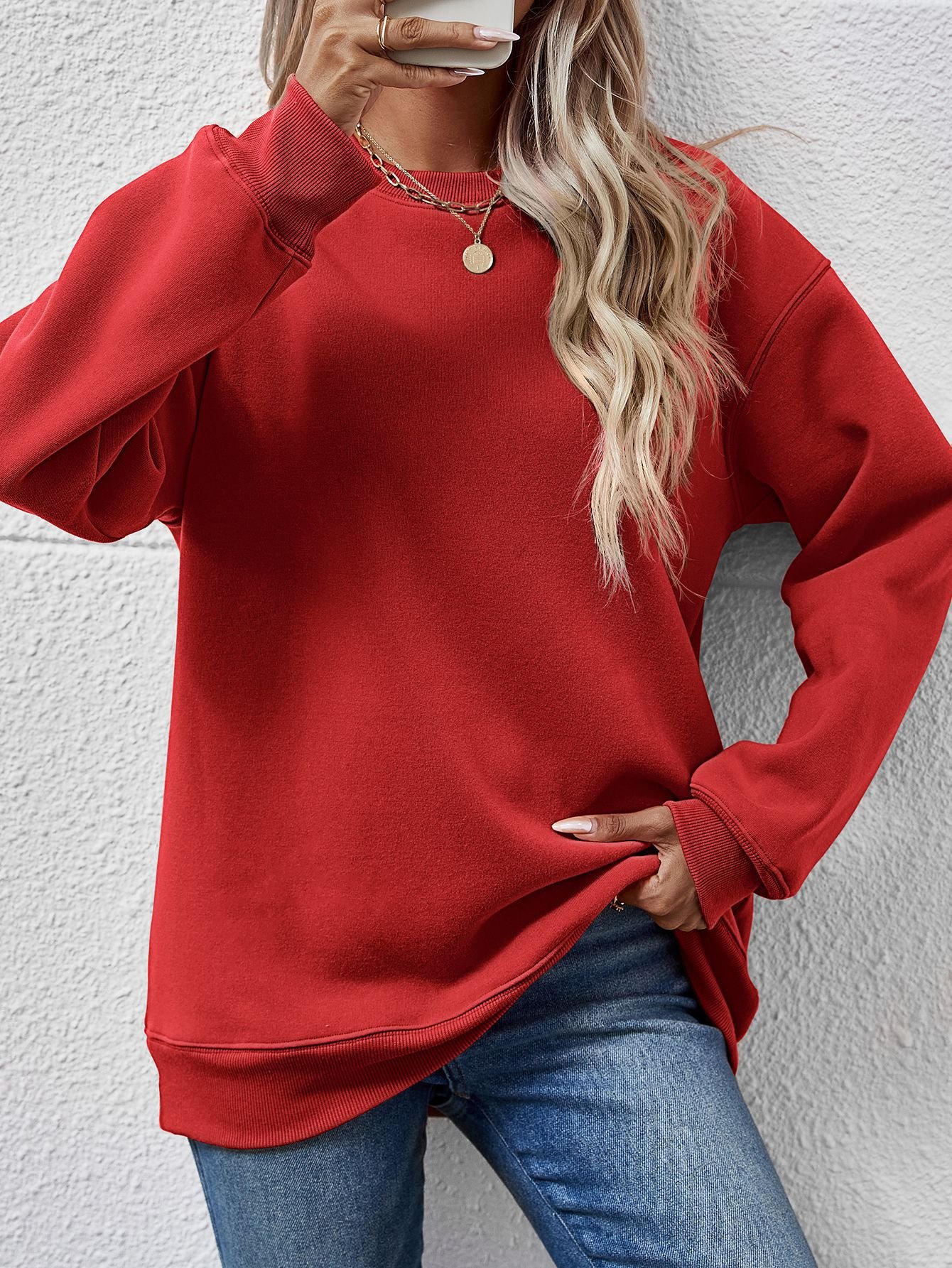 Casual Comfy Loose Sweatshirt - Image 12