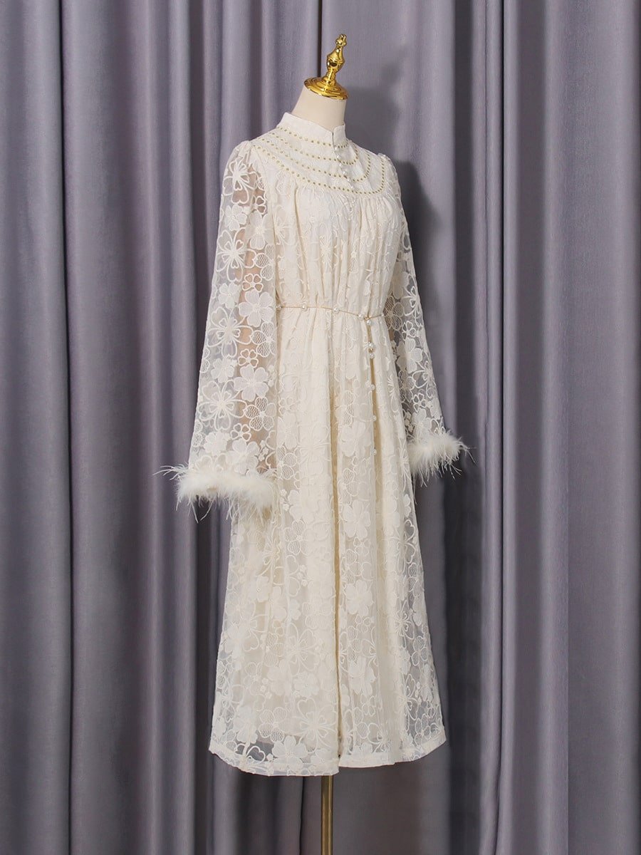 Spring Elegant Floral Dress - Image 4