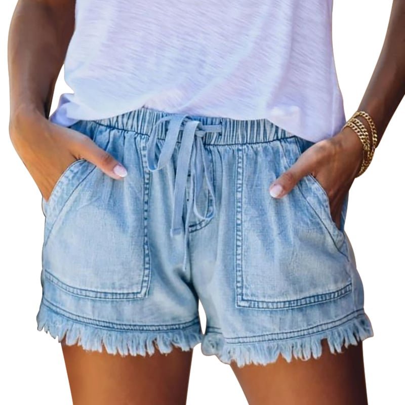 Casual Slimming Denim Shorts - Image 4