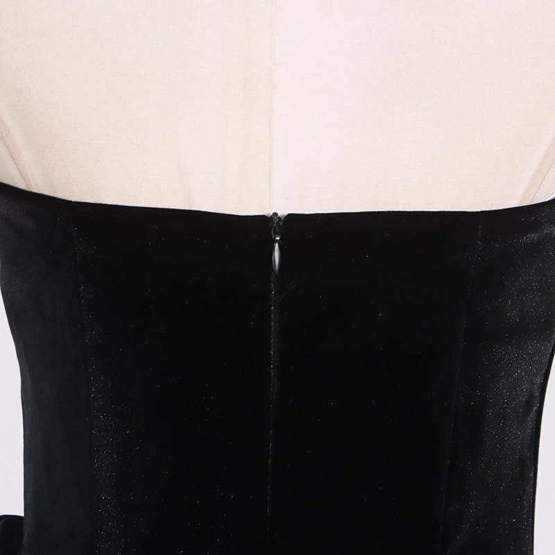 Waist Slimming Bow High Dress - Image 7