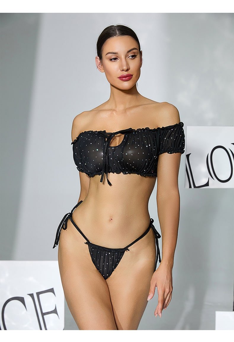 Dot Mesh Lingerie Sets - Image 6