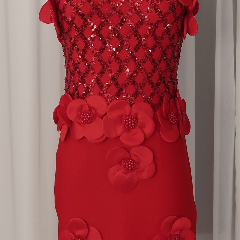 Summer Floral Slim Slimming Sheath Dress - Image 9