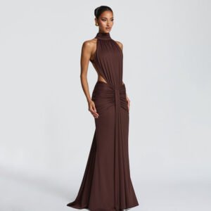 Halter Backless Cocktail Dress