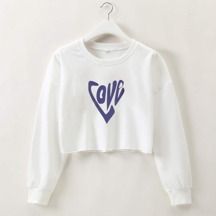 Love Heart-Shaped Sweatshirt - Image 5