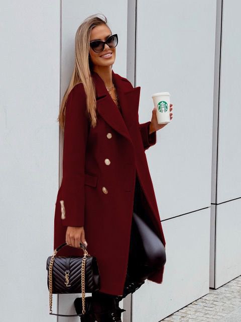 Elegant Woolen Coat - Image 11