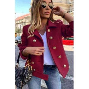 Casual Slim Woolen Jacket