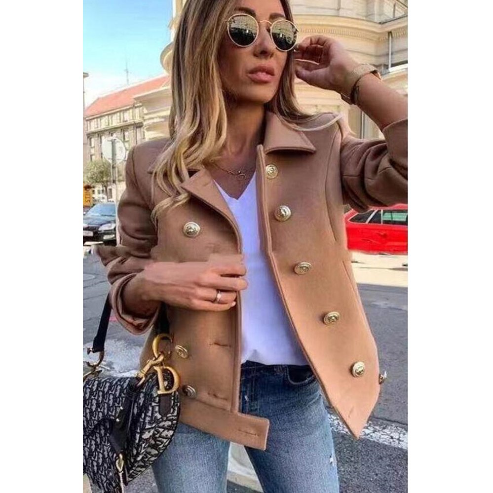 Casual Slim Woolen Jacket - Image 2