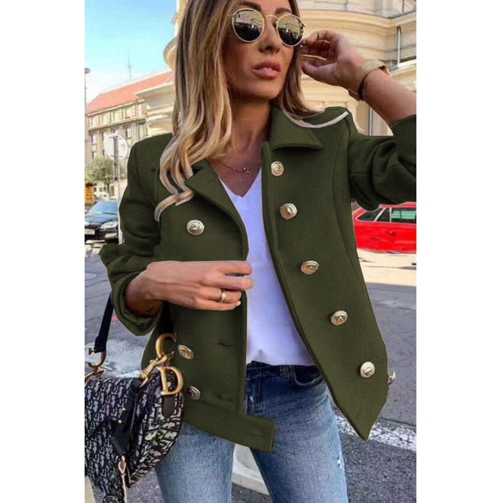 Casual Slim Woolen Jacket - Image 5