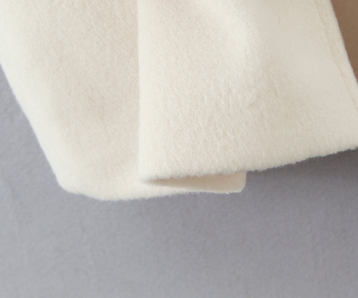 Elegant Big Fur White Coat - Image 12