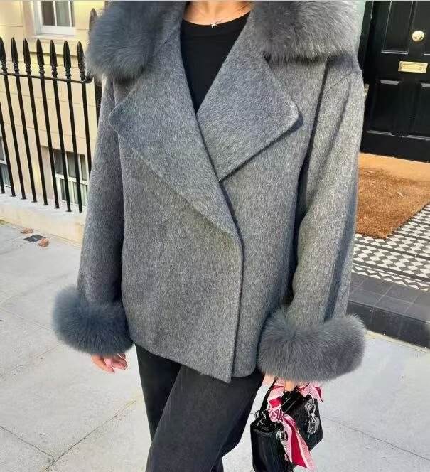 Fur Collar Short Coat