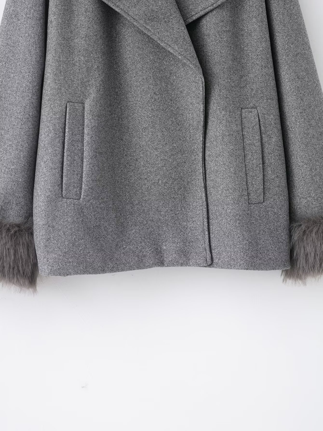 Fur Collar Short Coat - Image 6
