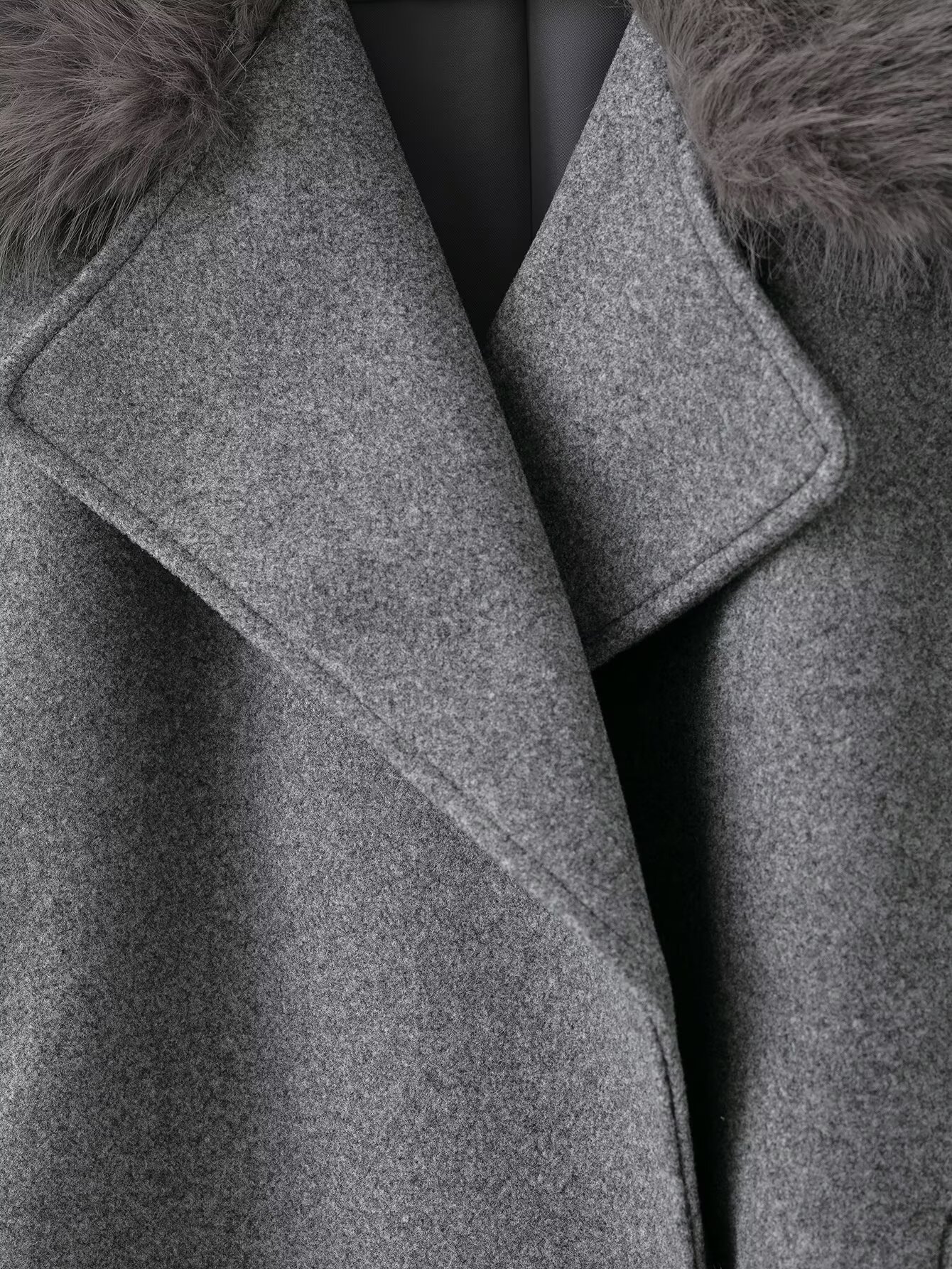 Fur Collar Short Coat - Image 8