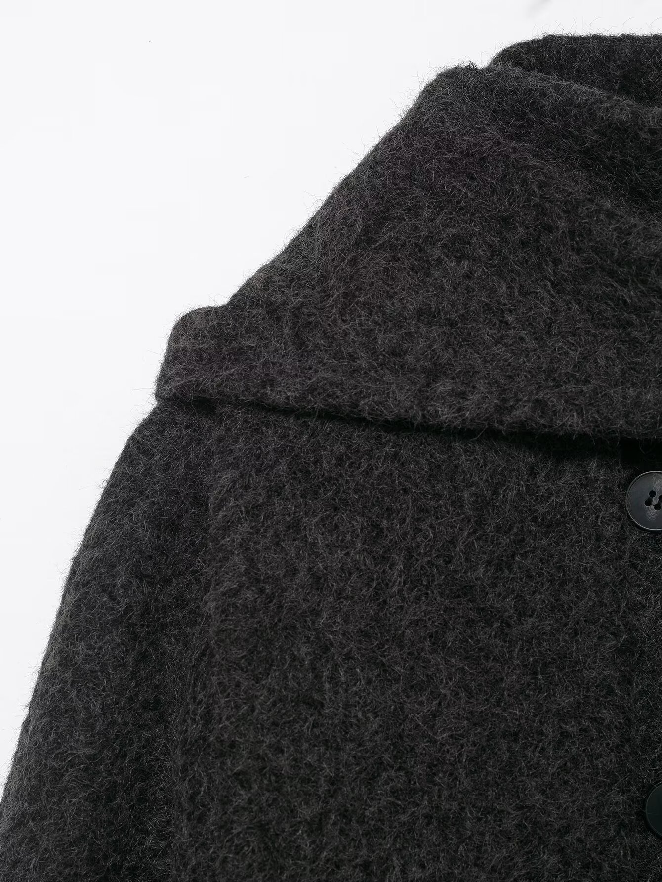 All Match Gray Plush Coat - Image 5