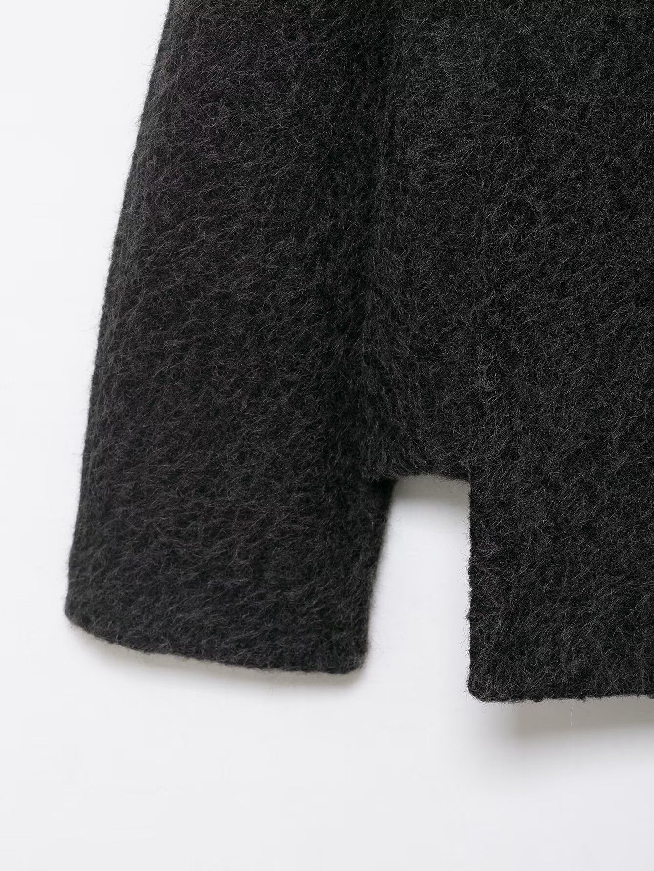 All Match Gray Plush Coat - Image 6