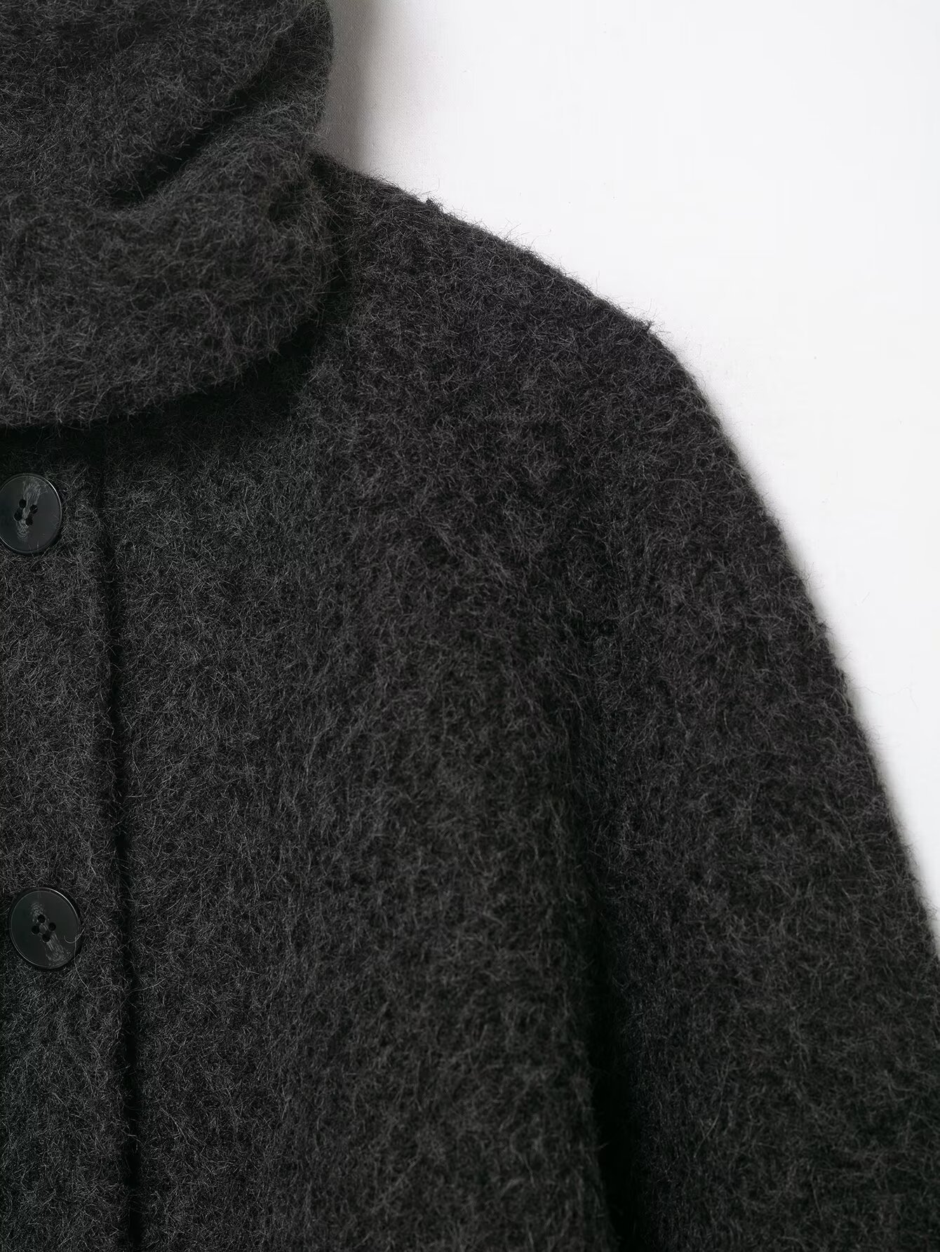 All Match Gray Plush Coat - Image 7