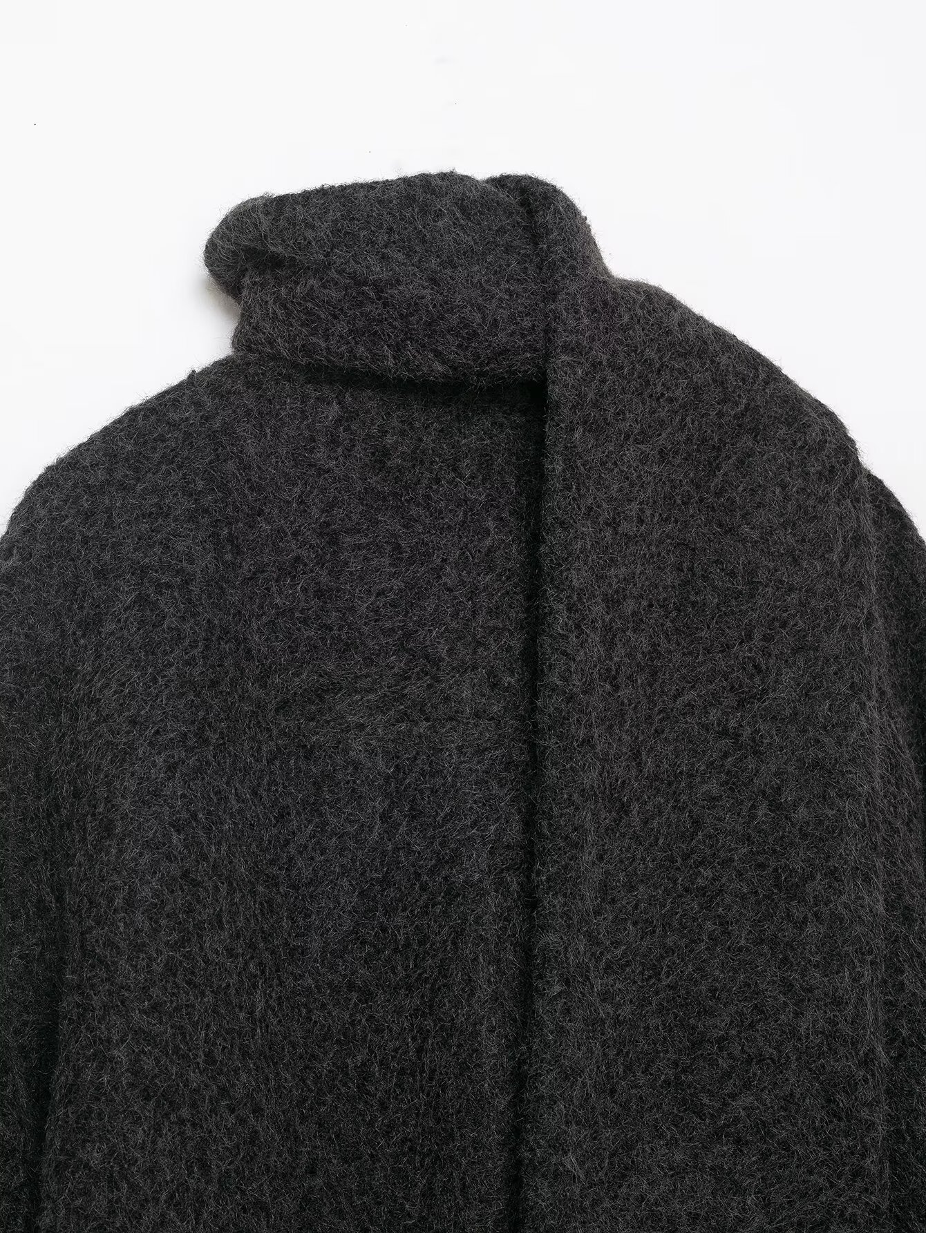 All Match Gray Plush Coat - Image 10
