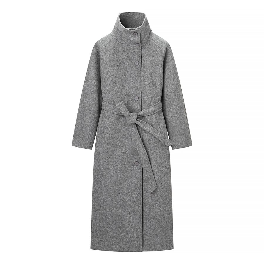 Elegant Tie Woolen Coat - Image 4