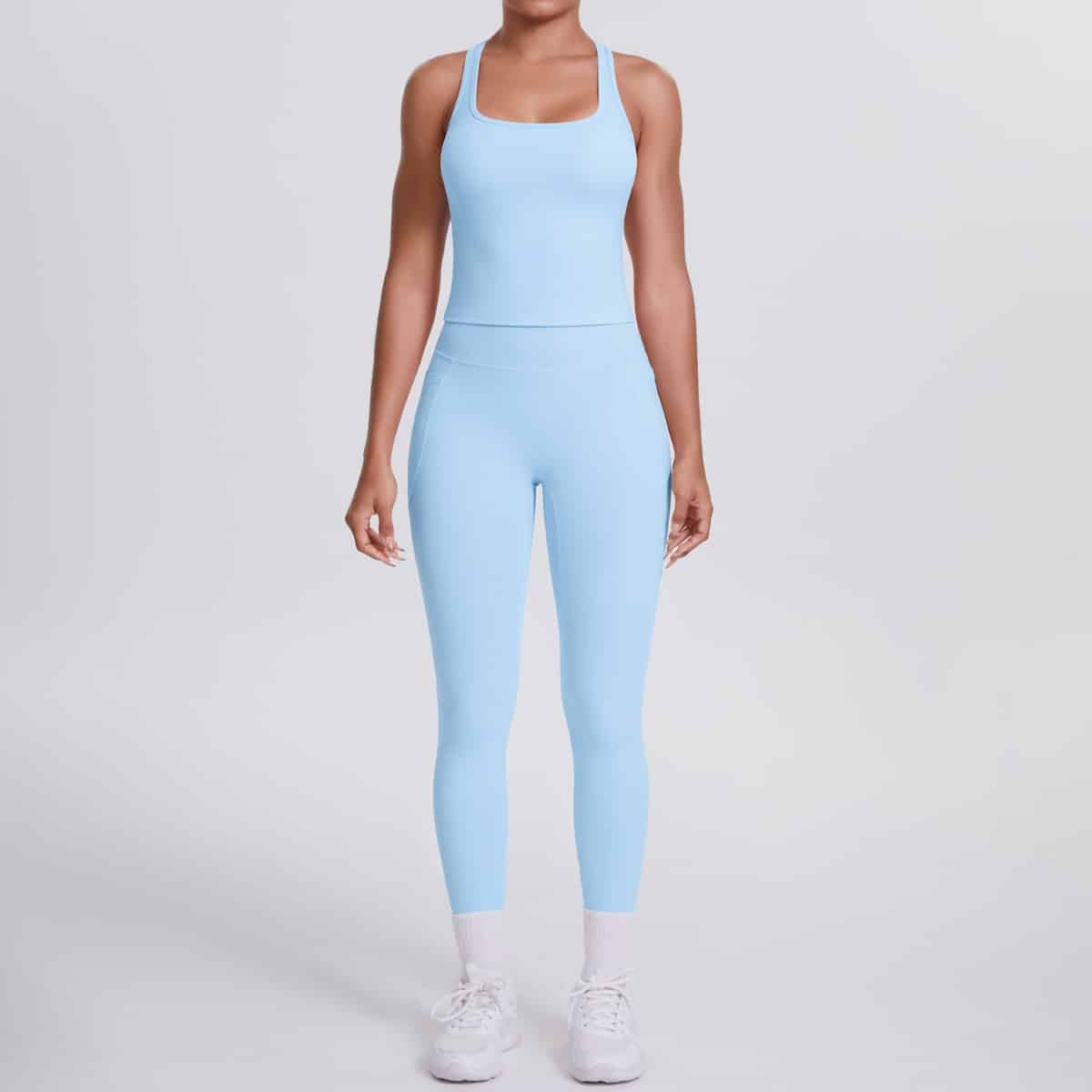 Brushed H Shaped Yoga Set