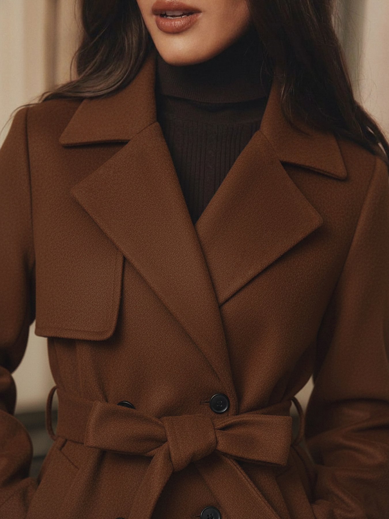 High Grade Elegant Woolen Coat - Image 5