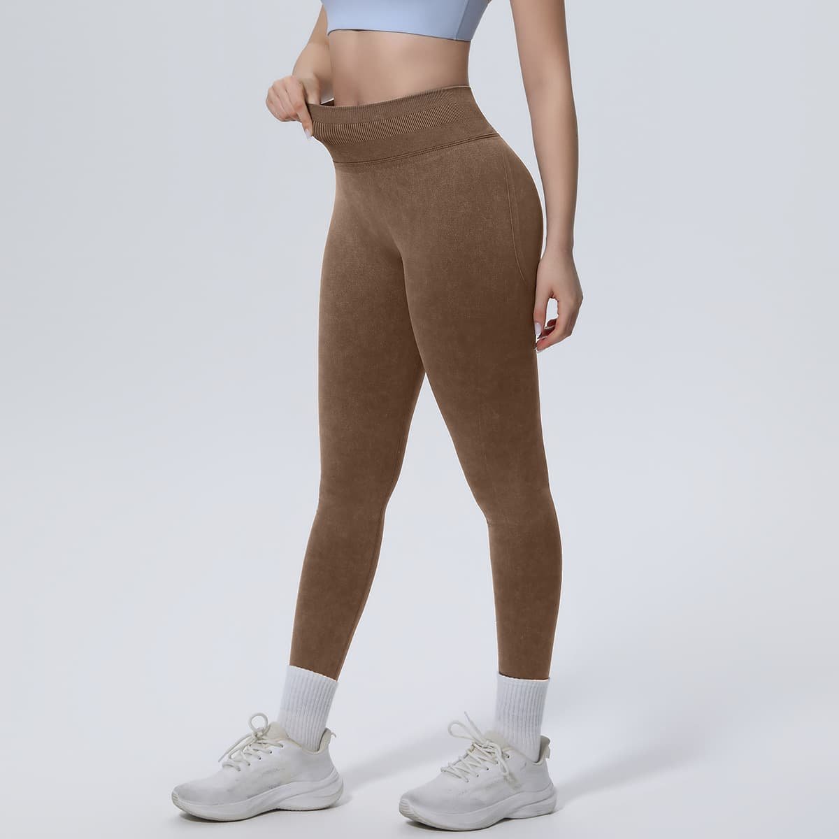Seamless Knitted Yoga Pants - Image 2