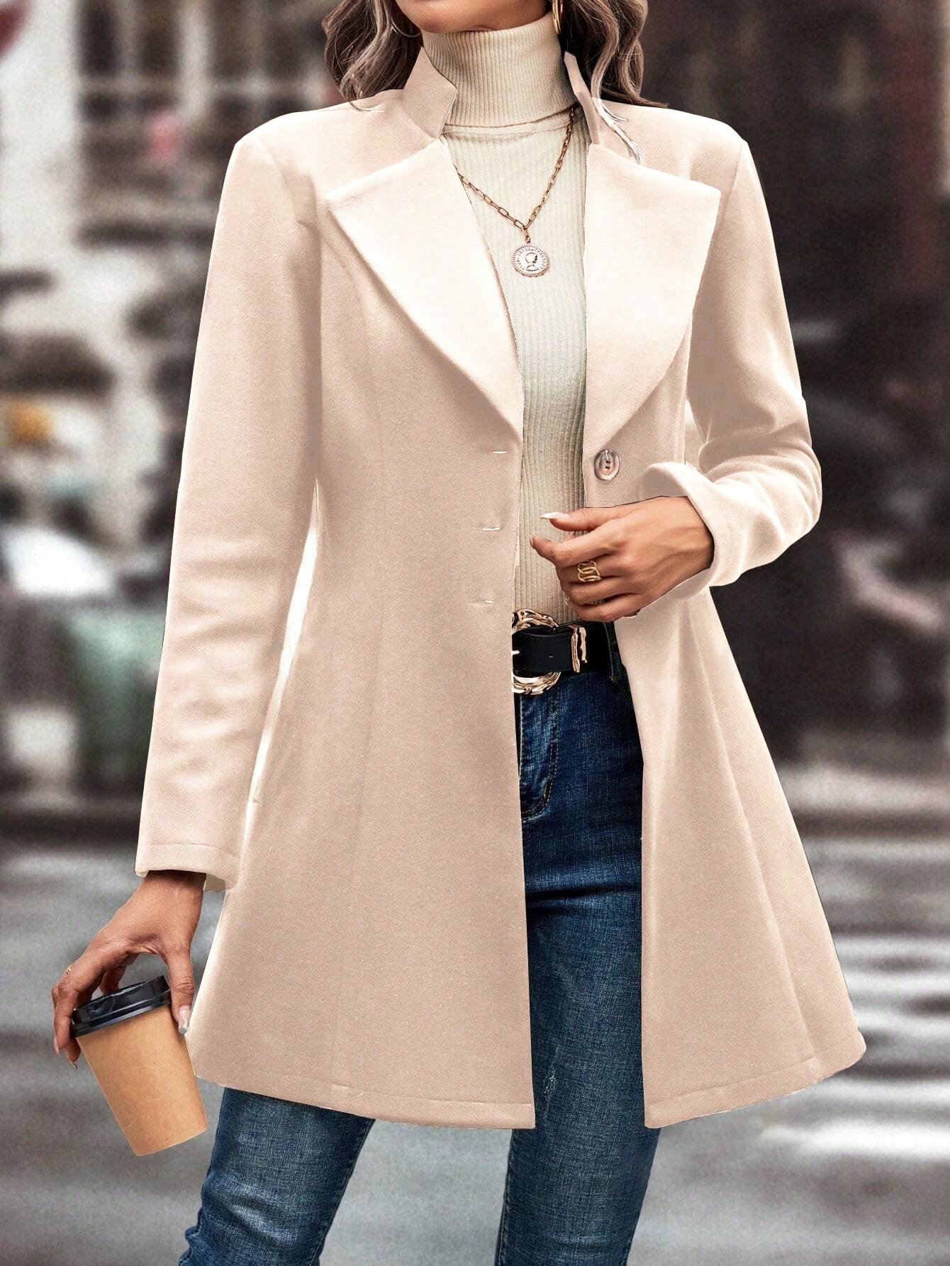 Slim Fit Wool Coat - Image 9