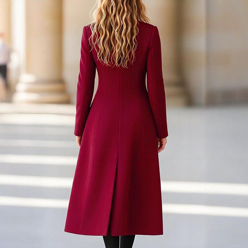 Long Reversible Woolen Coat - Image 2