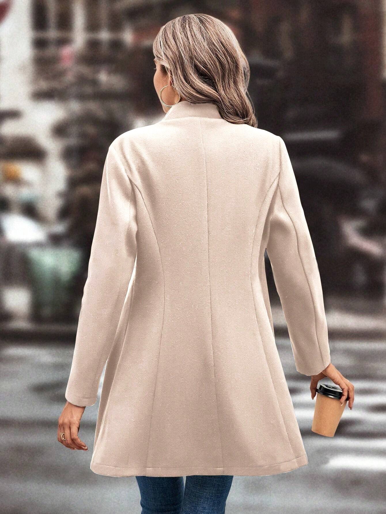 Slim Fit Wool Coat - Image 10