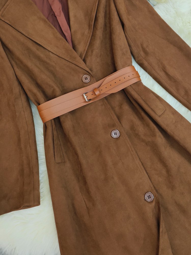 Loose Brown Long Overcoat - Image 4