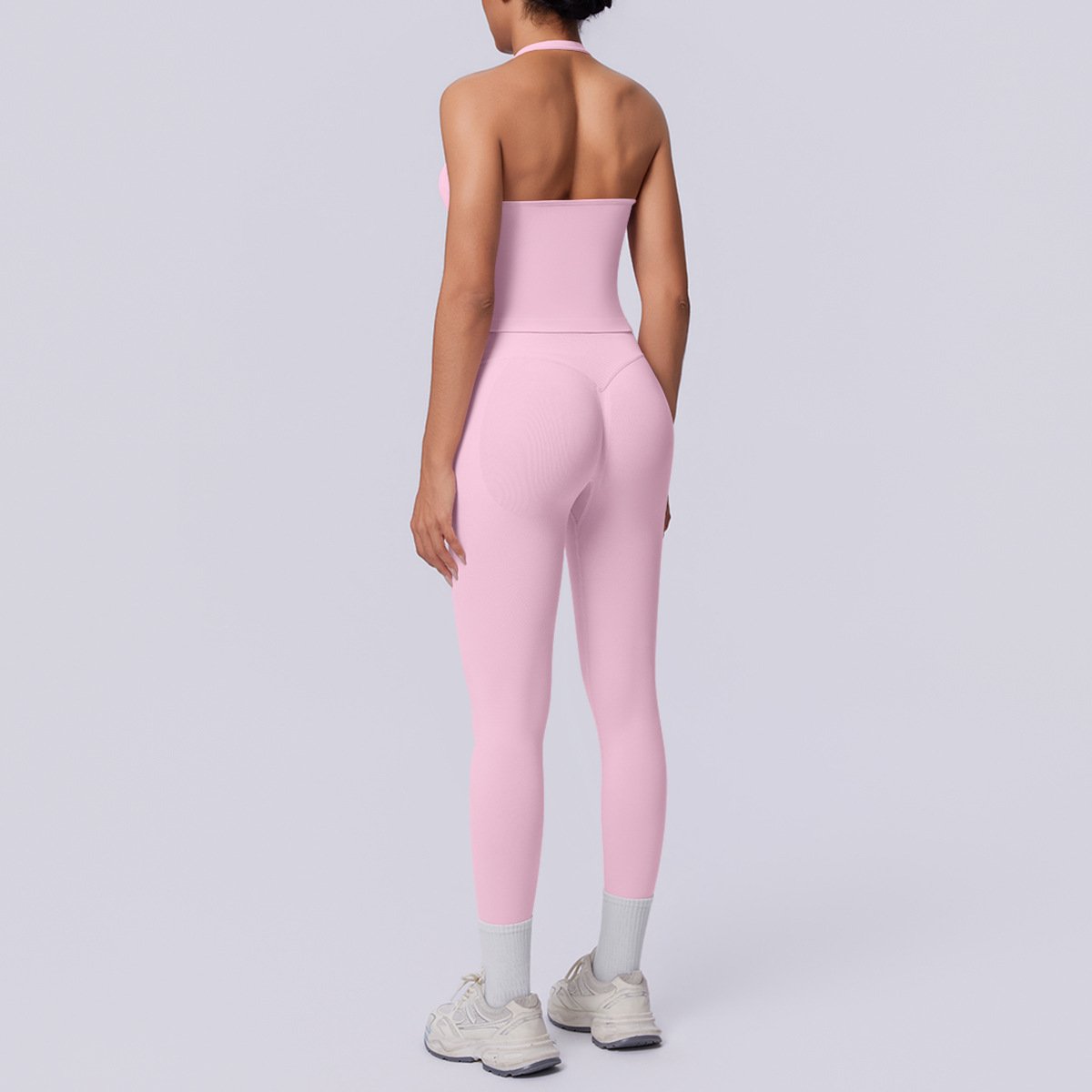 طقم يوغا محبوك بدون seams - الصورة 7