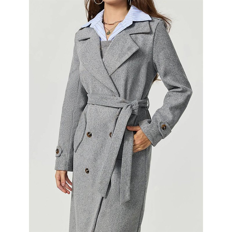 Cozy Long Woolen Outerwear - Image 4