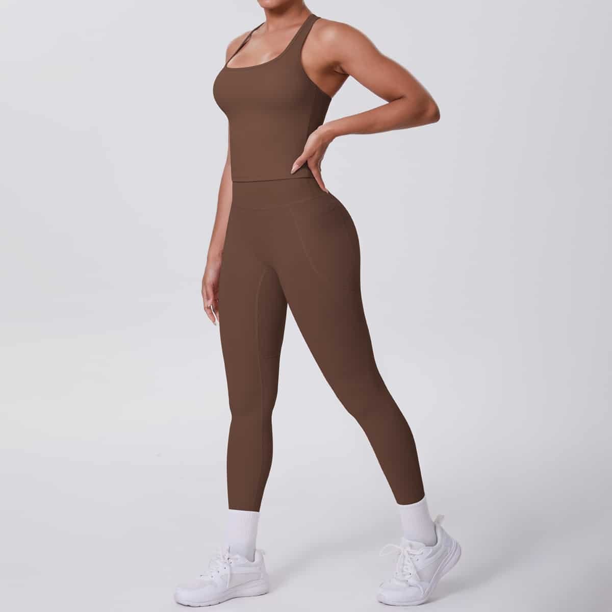 Brushed H Shaped Yoga Set - Image 7