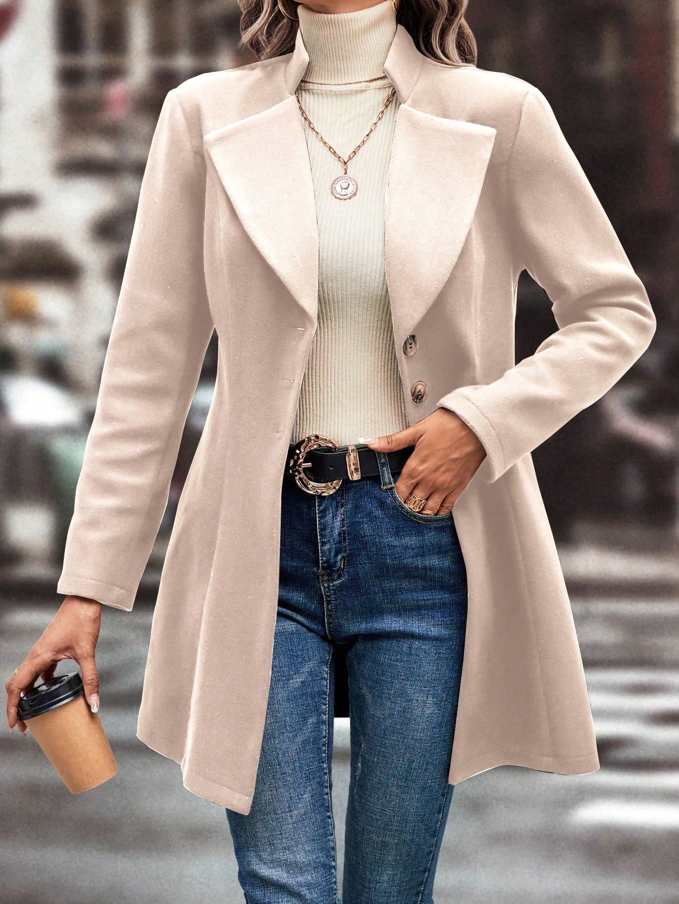 Slim Fit Wool Coat - Image 8