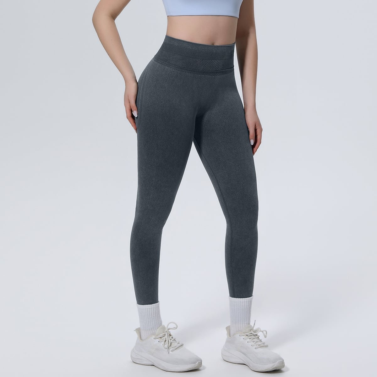Seamless Knitted Yoga Pants - Image 11
