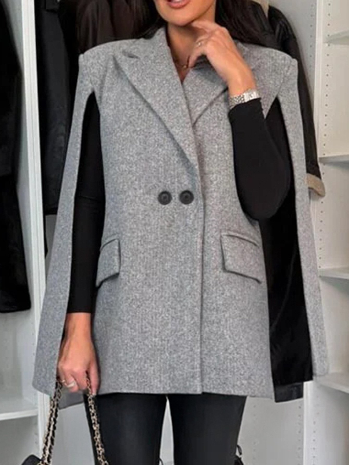 Elegant Shawl Blazer - Image 5