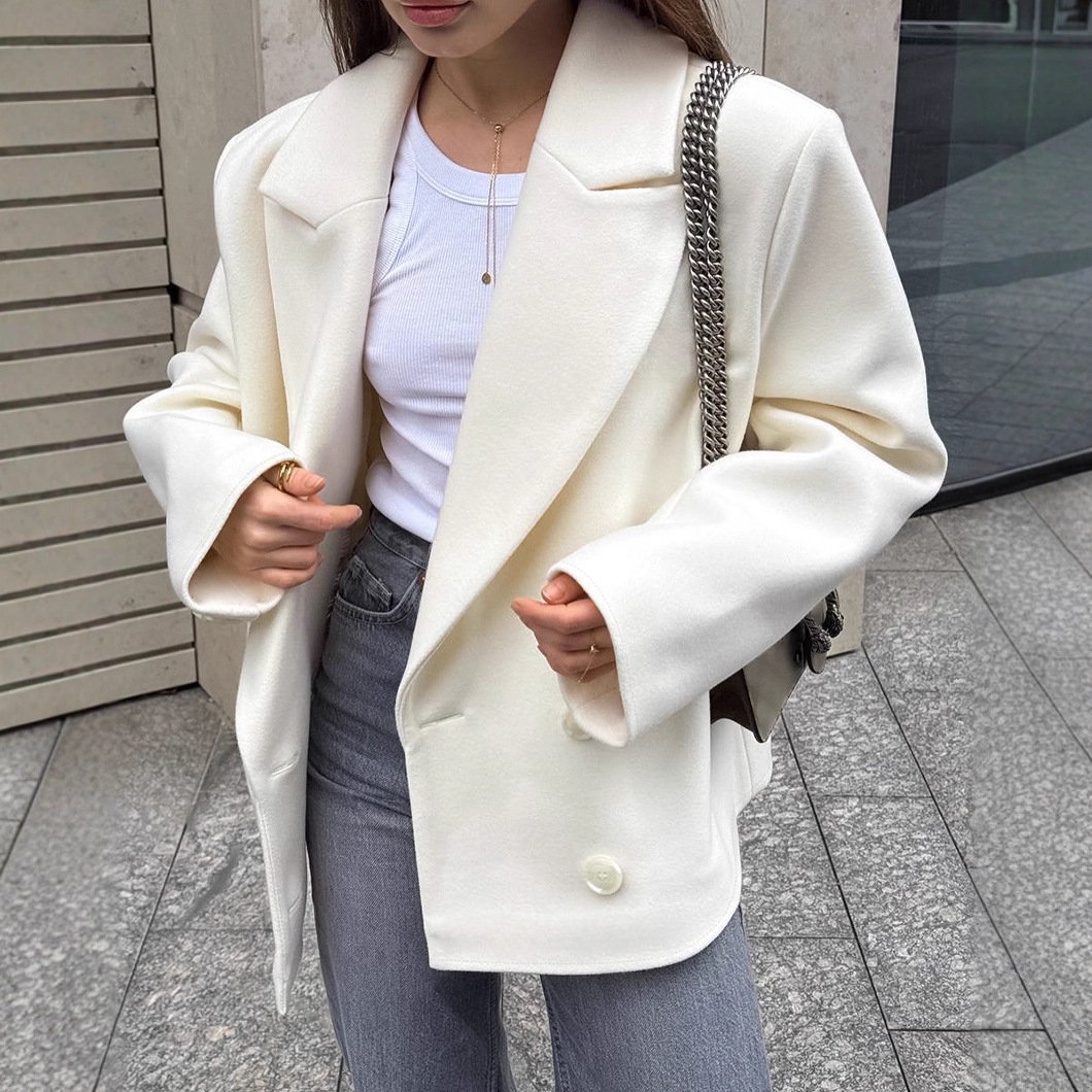 Casual White Blazer - Image 2