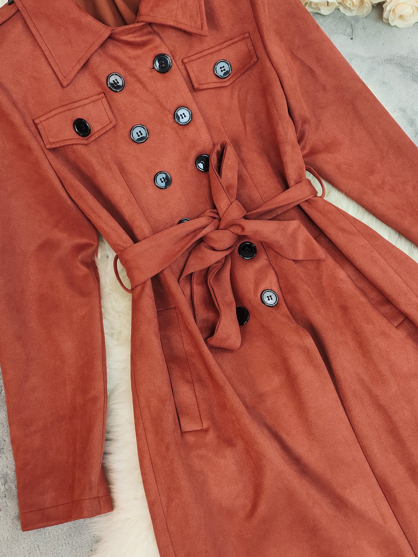 Thickened Long Coat - Image 5