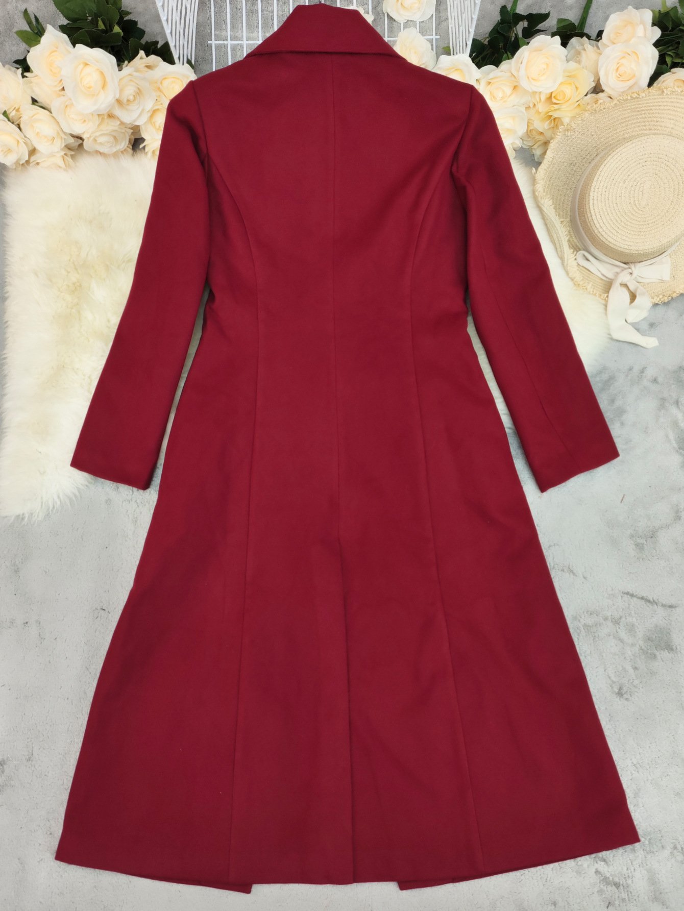 Long Reversible Woolen Coat - Image 6