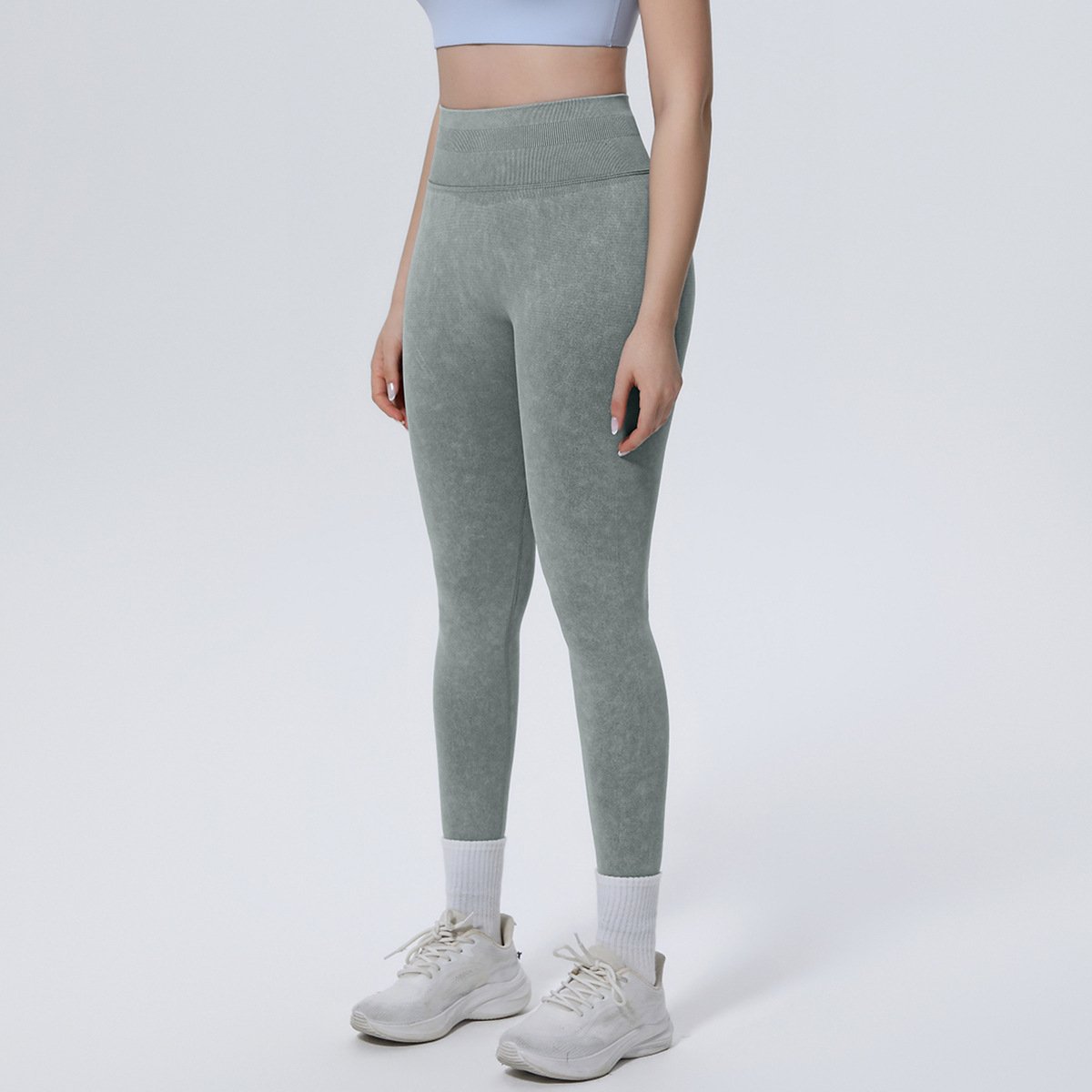 Seamless Knitted Yoga Pants - Image 4